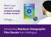 Make Your Next Print Impossible to Ignore with Rainbow Holographic Film Decals