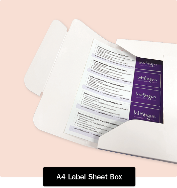 A4 label sheet box – Inkifingus